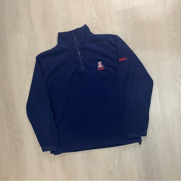 WORN University of Arizona Wildcats Pro Edge Quarter Zip Fleece “Navy” - Picture 1 of 5